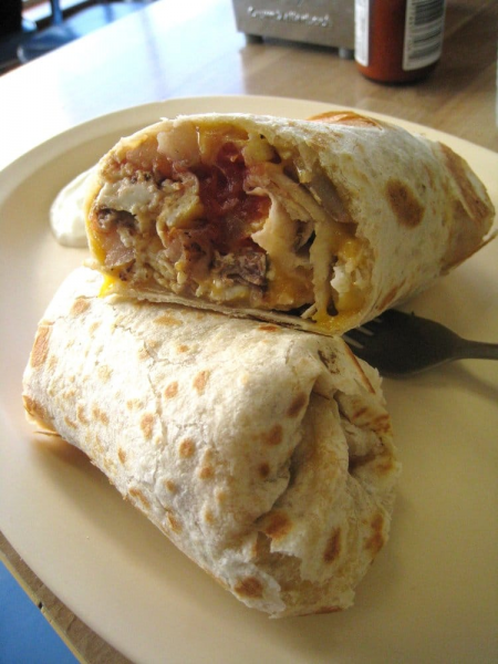 Order Breakfast Burrito Special food online from Pete's Deli & Cafe store, San Francisco on bringmethat.com