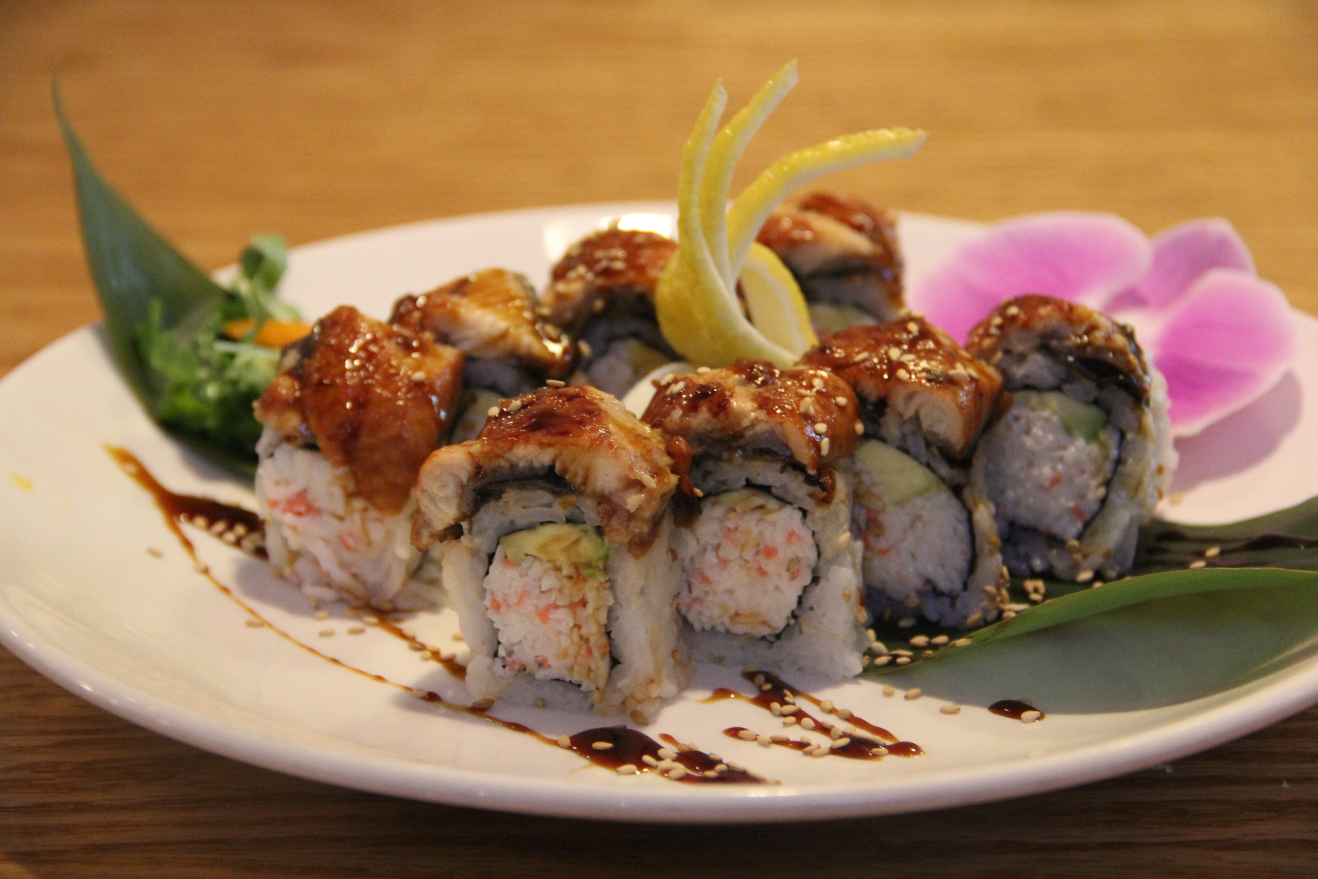 Order Dragon Roll food online from Tomomi Sushi store, Alhambra on bringmethat.com