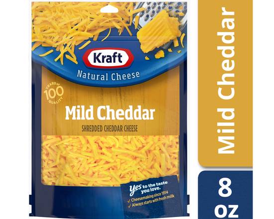Order Kraft Mild Cheddar Shredded Cheese food online from Fair Mart store, Philadelphia on bringmethat.com