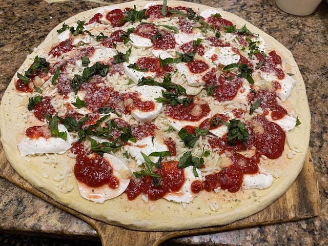 Order Margherita Pizza - Small food online from Mario Pizza store, New Rochelle on bringmethat.com