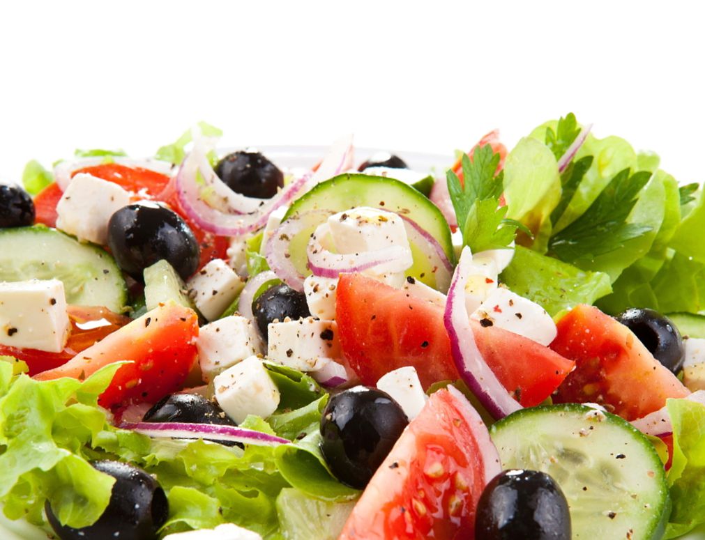 Order Greek Salad food online from Burganic Hub store, Houston on bringmethat.com