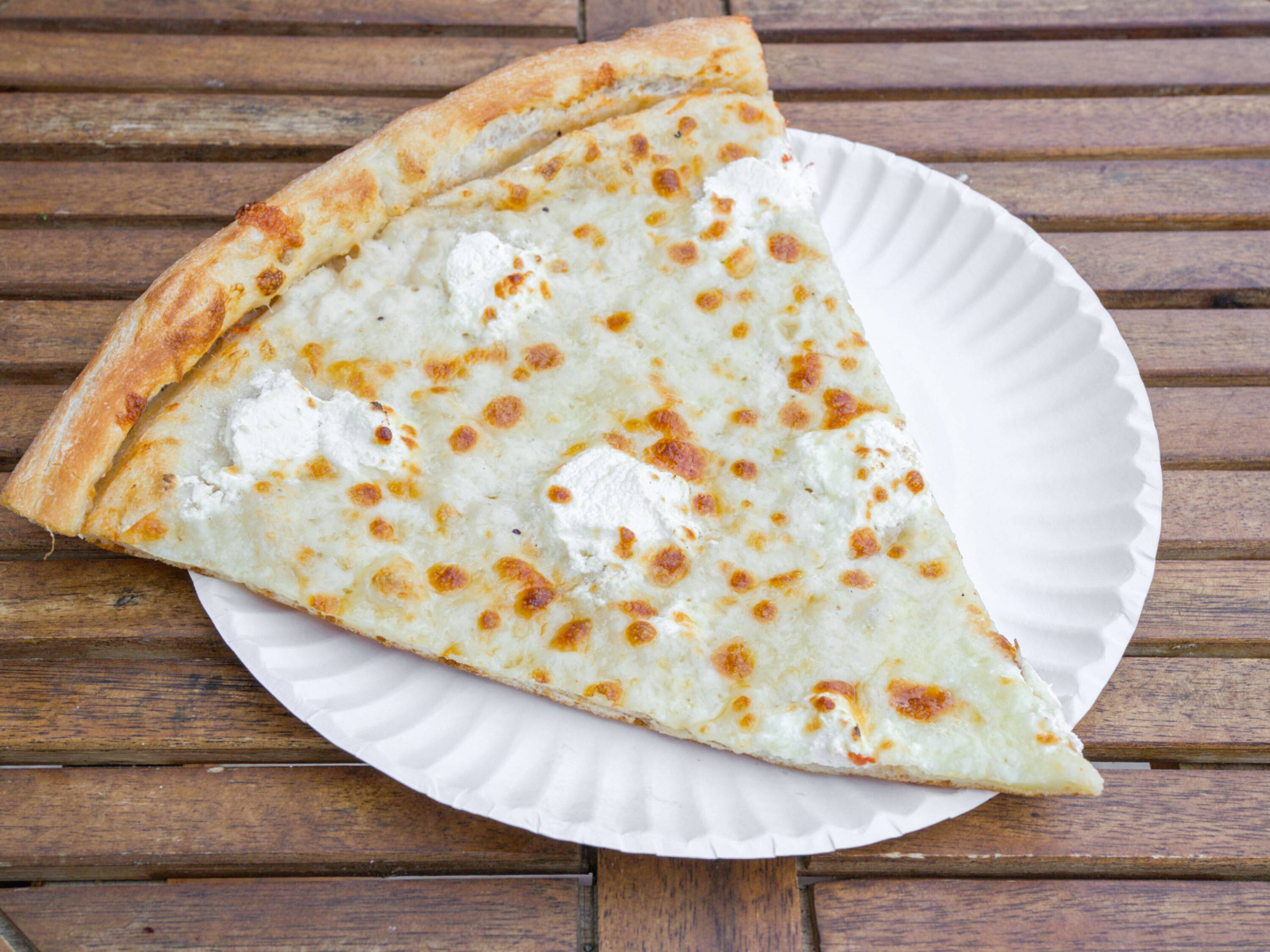 Order White Pizza Slice food online from OMG Pizza store, Brooklyn on bringmethat.com