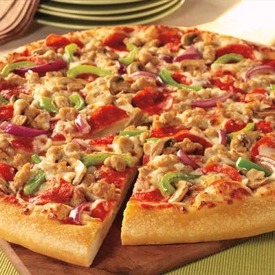 Order Supreme Pizza - Personal 10" food online from My Pizzeria store, Fort Worth on bringmethat.com