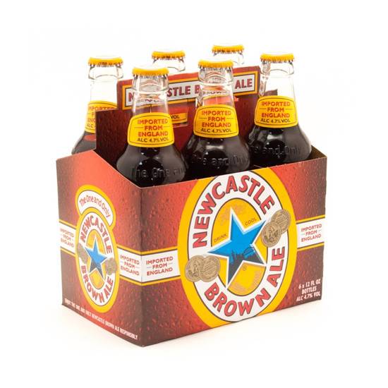 Order Newcastle - Brown Ale 6 bottles | 5% abv food online from Pink Dot store, Santa Clara on bringmethat.com