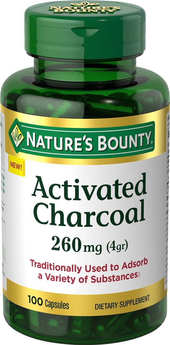 Order Nature's Bounty Activated Charcoal 260mg (100 ct) food online from Rite Aid store, Palm Desert on bringmethat.com