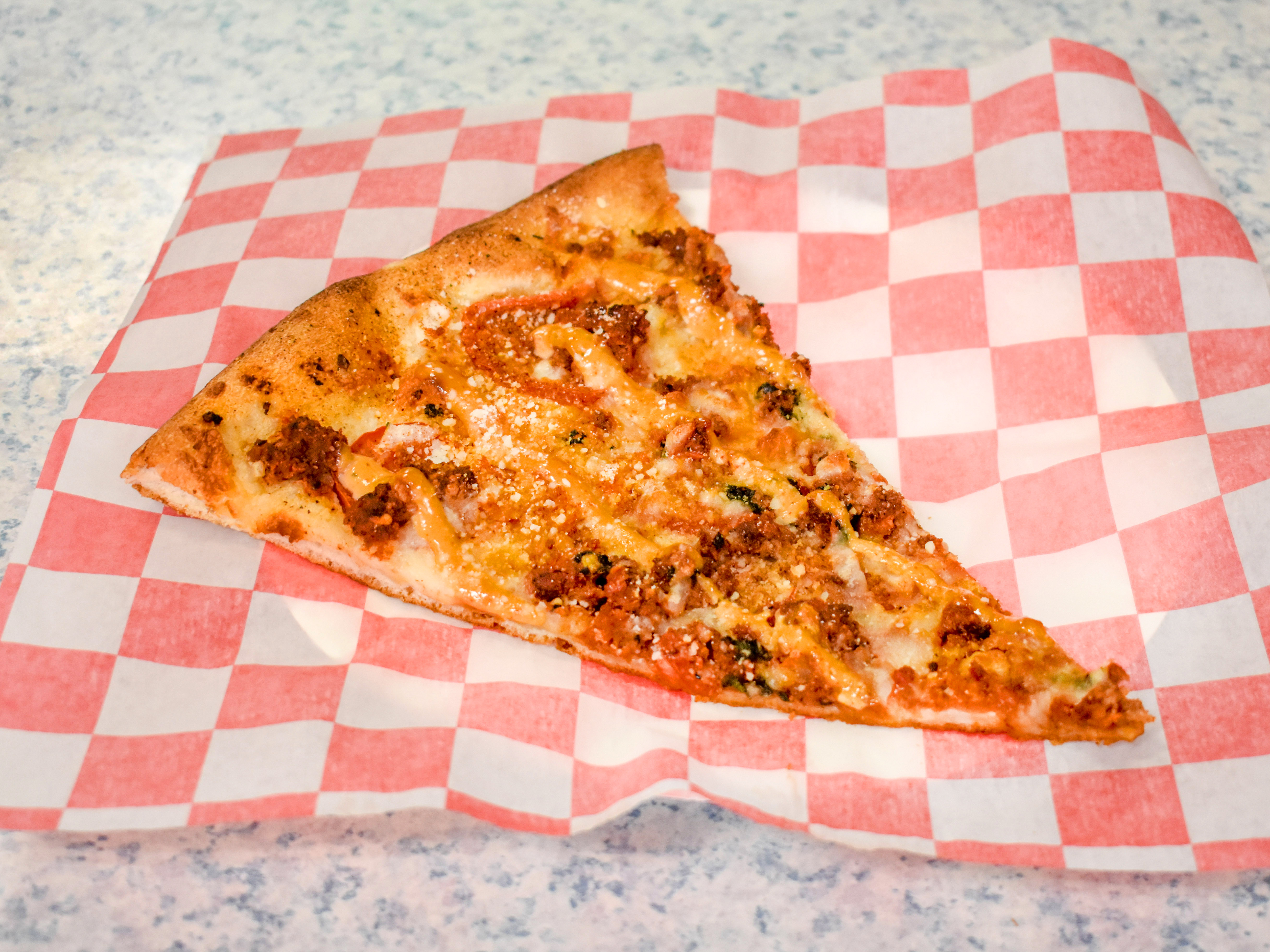 Order Taco Pizza food online from Sammy Pizzeria store, Ithaca on bringmethat.com