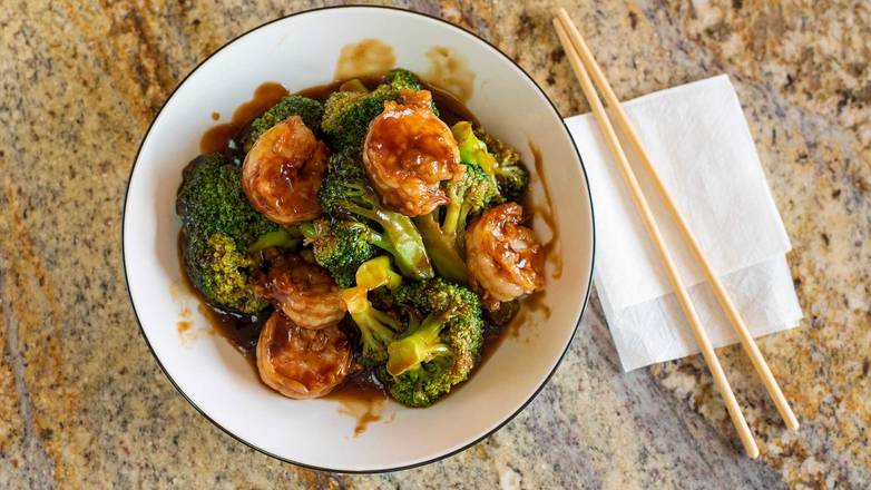 Order Shrimp with Broccoli Combo Platter food online from China Town store, Clarksville on bringmethat.com