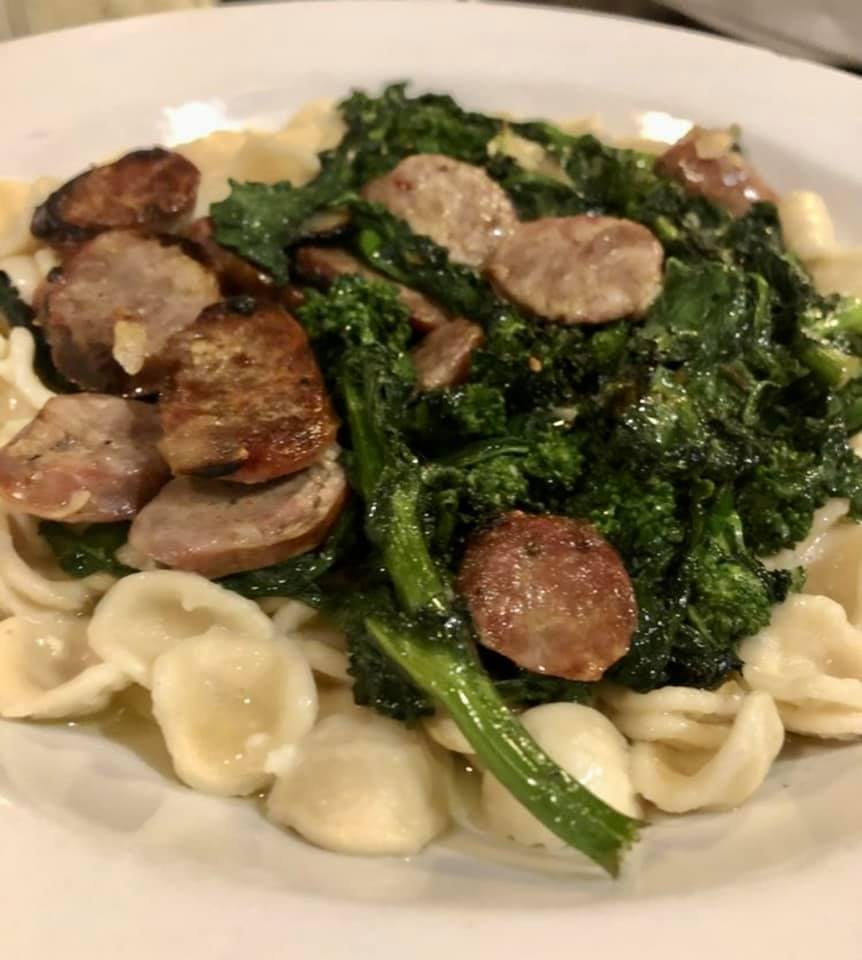 Order Orecchiette with Broccoli Rabe & Sausage - Pasta food online from Laico's store, Jersey City on bringmethat.com