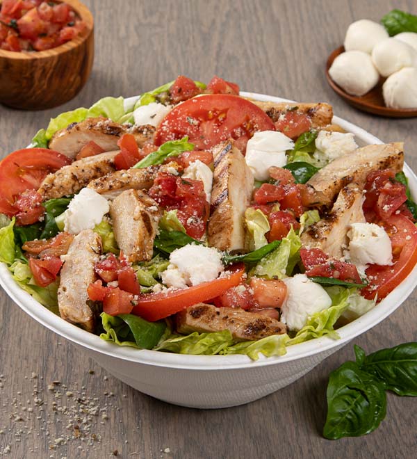 Order Chicken Caprese Salad (Entree) food online from Donatos store, Highland Heights on bringmethat.com