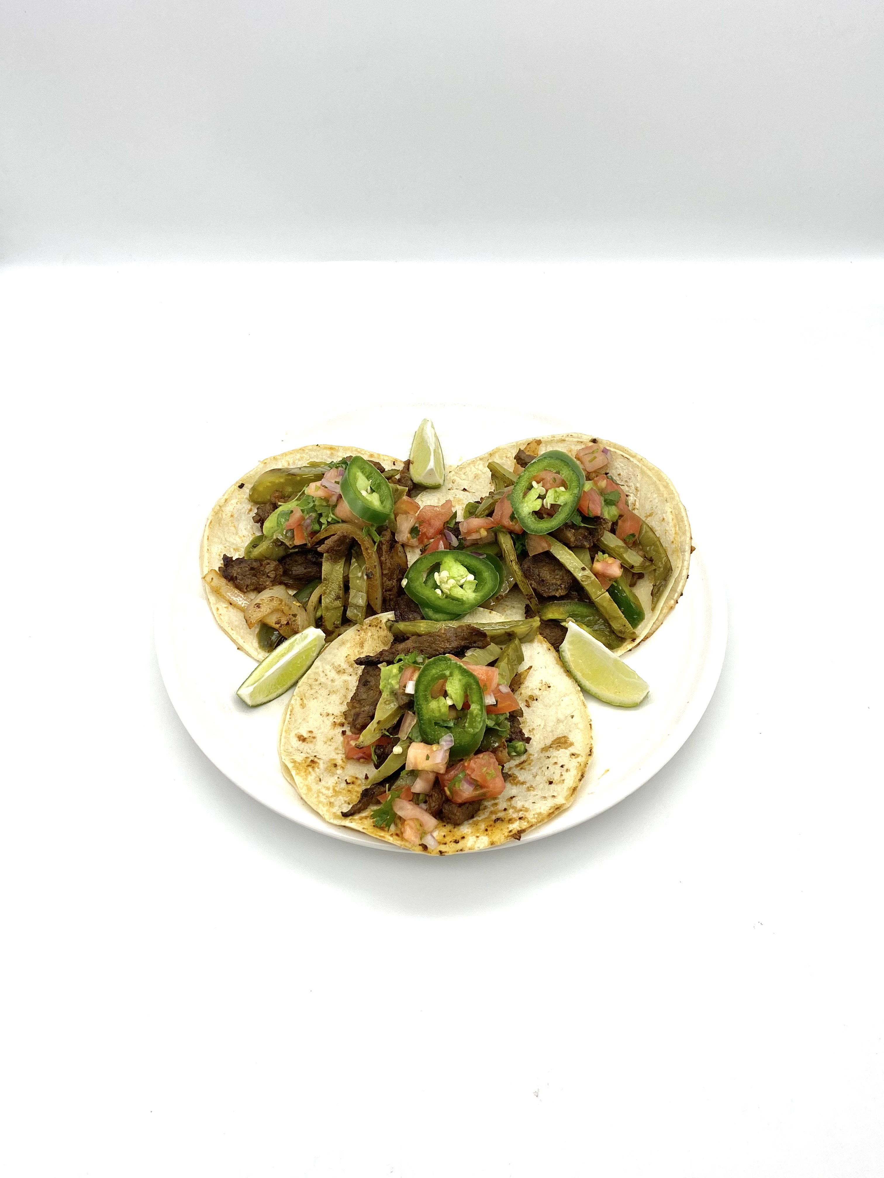 Order 3 Tacos Nopalitos  & Jalapeno food online from Tacos Y Jugos Genesis store, Elmhurst on bringmethat.com
