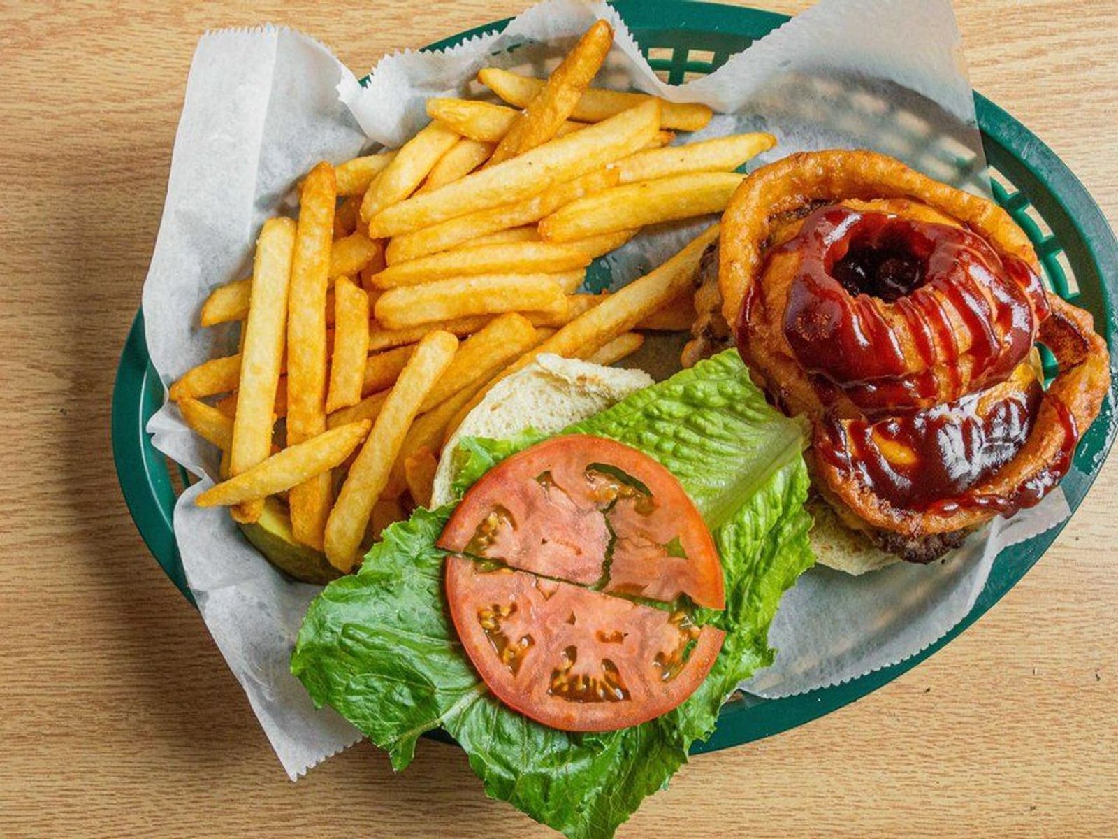 Order Texan Burger food online from Olympia Grill store, Getzville on bringmethat.com