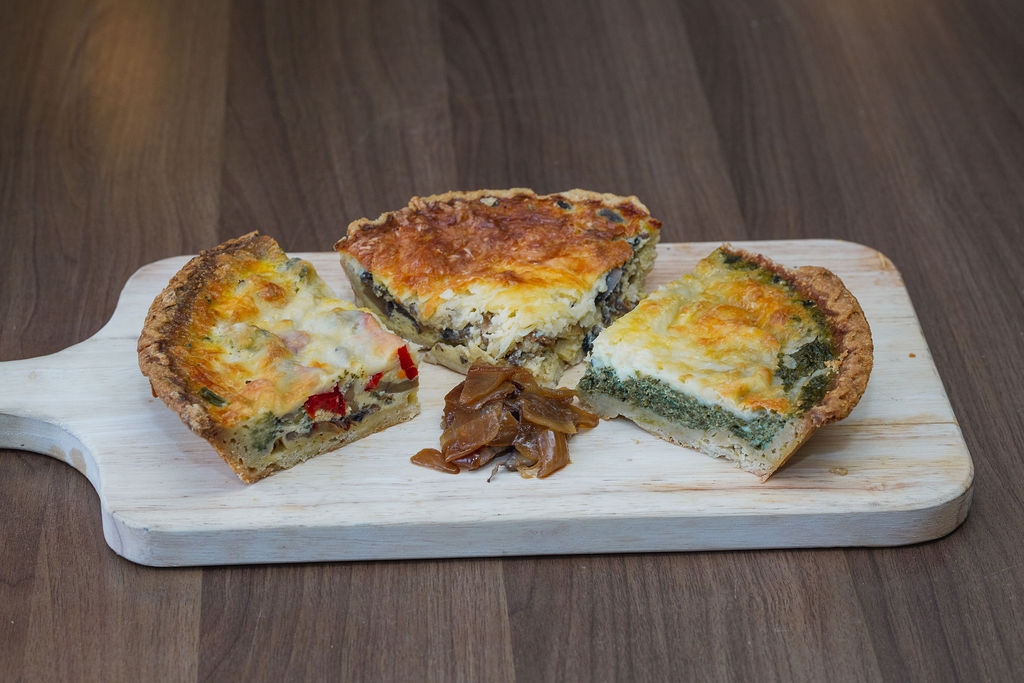 Order Spinach Quiche food online from Milk And Honey Bistro store, Pikesville on bringmethat.com