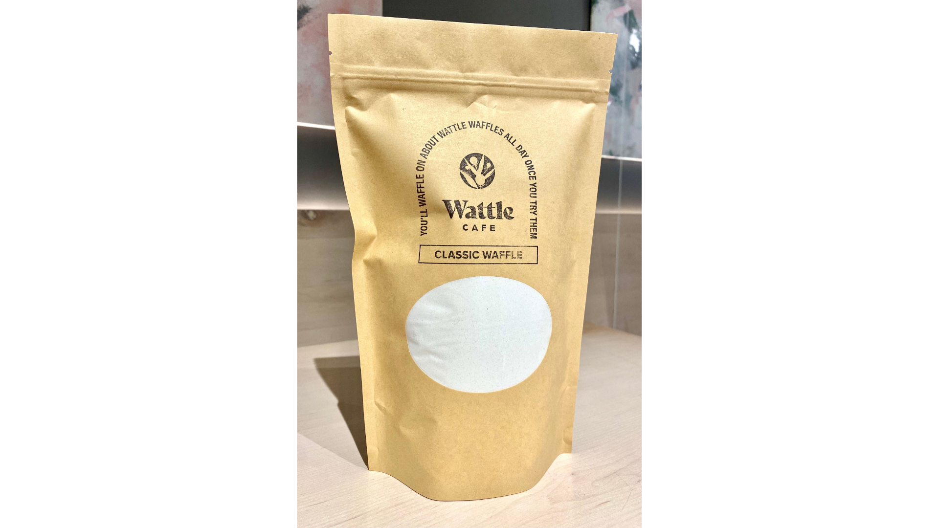 Order Regular Powdered Dry Waffle Batter - 1lb food online from Wattle Cafe store, New York on bringmethat.com