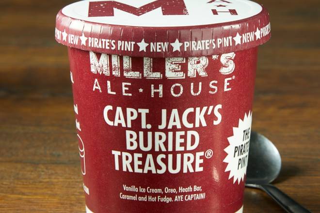 Order CAPT. JACK’S BURIED TREASURE® IN A PINT food online from Miller Ale House Rockaway store, Rockaway Township on bringmethat.com