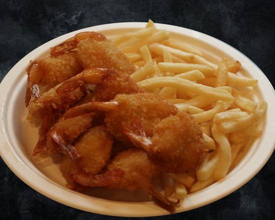 Order Fried Shrimp with Fries - 10PCs food online from Haifa Grill store, Falls Church on bringmethat.com