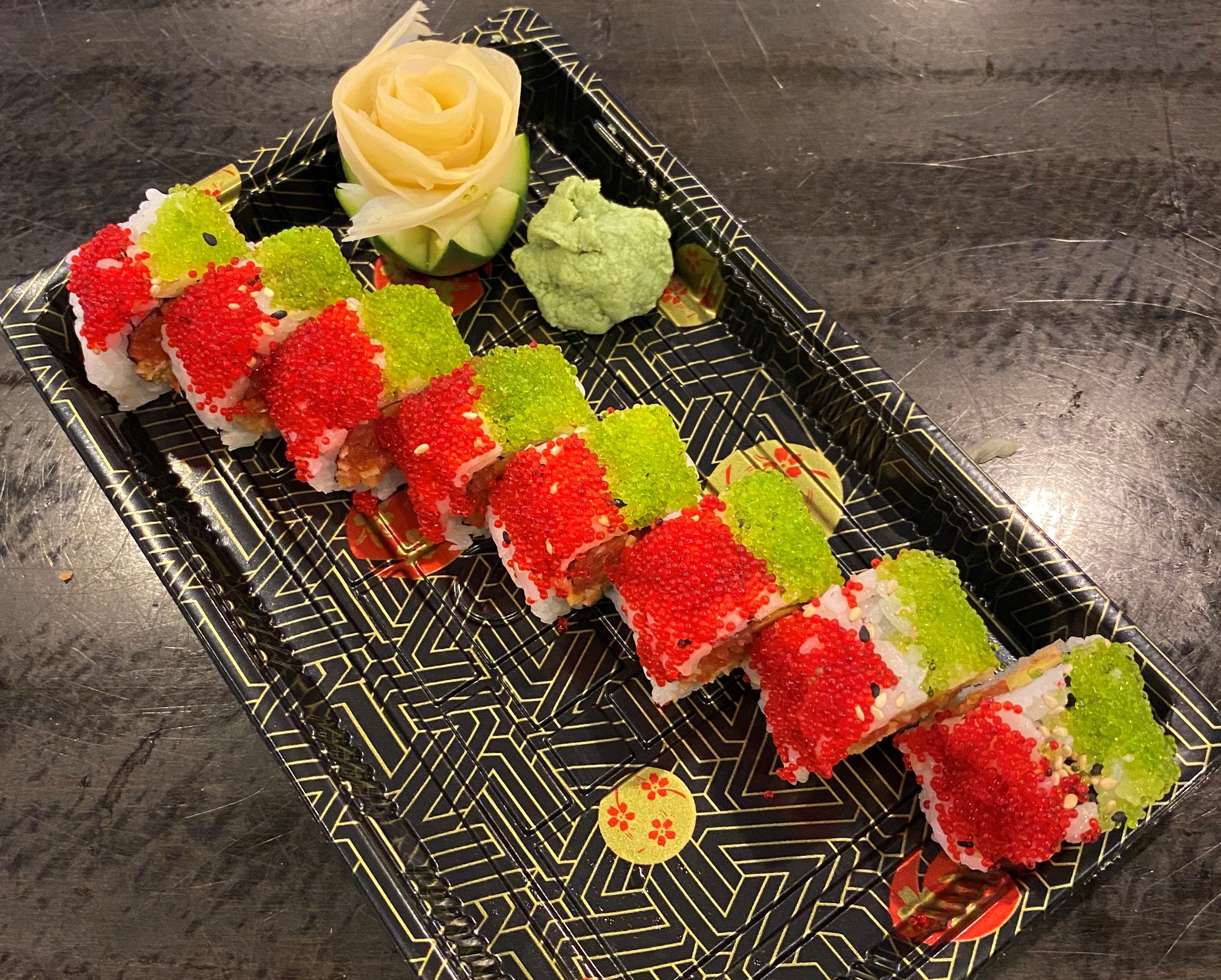 Order Raw Rainbow Roll  food online from Yukai Japanese Buffet store, Virginia Beach on bringmethat.com