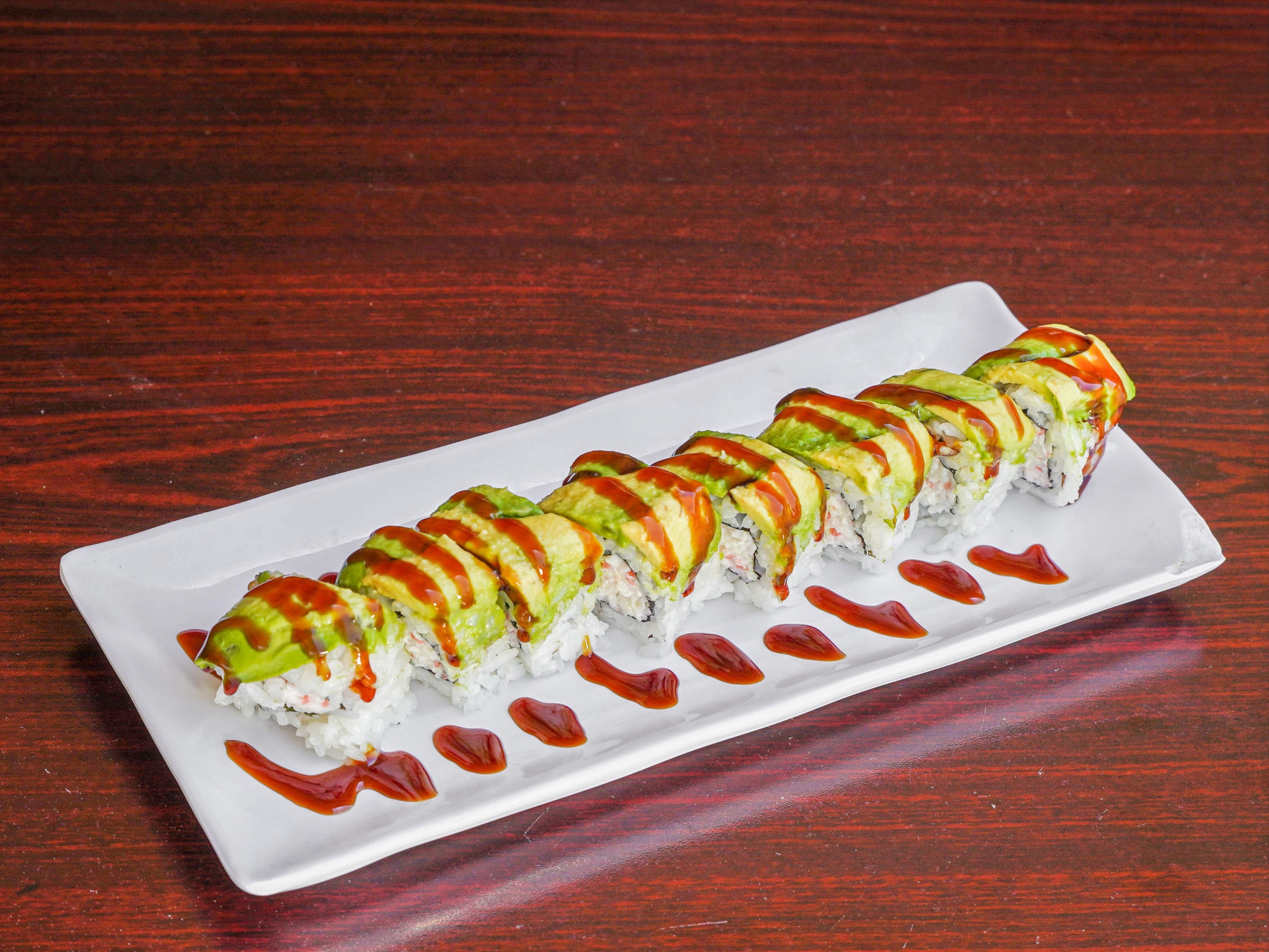 Order Caterpillar Roll food online from Ginza Sushi store, San Diego on bringmethat.com