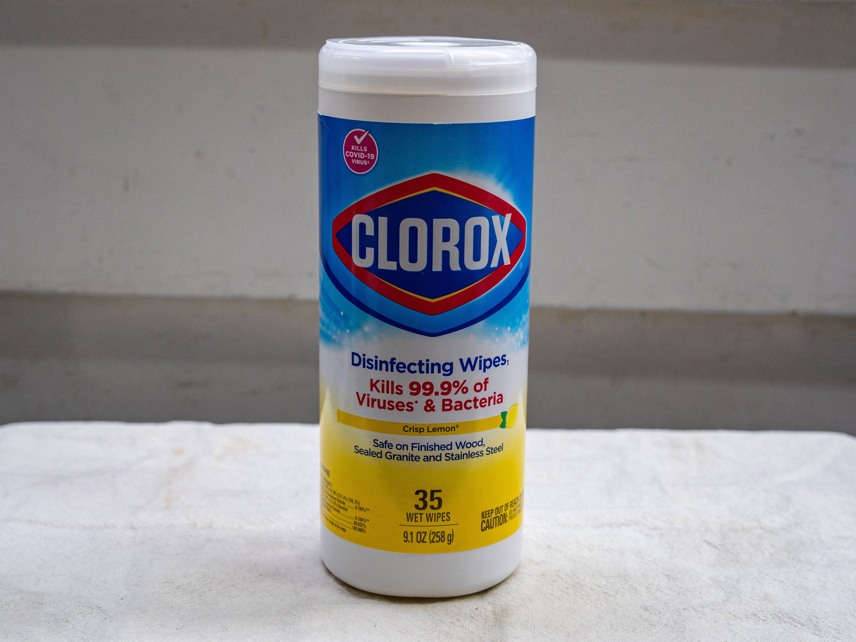 Order Clorox Disinfecting wipes Crisp lemon 35's food online from Quentin Deli and Grocery store, Brooklyn on bringmethat.com