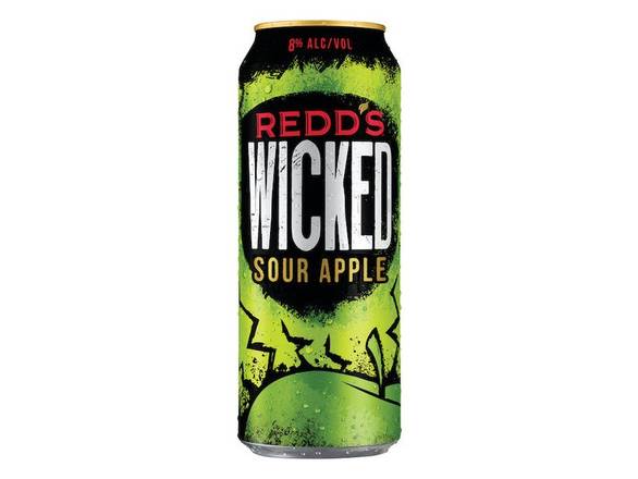 Order Redd's Wicked Sour Apple - 24oz Can food online from Liquor & Tobacco store, Batavia on bringmethat.com