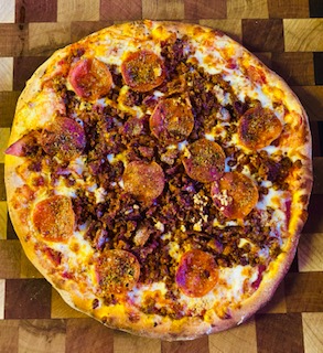 Order Porky Pig Pizza food online from Woodstock Fire Foods store, Meridian on bringmethat.com