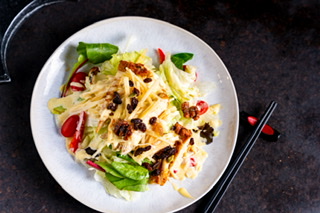 Order Chicken Apple Salad food online from Kinha Sushi store, Garden City on bringmethat.com