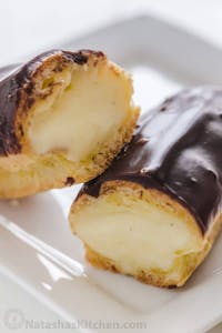 Order Eclairs - Filled Long John  food online from Daylight Donuts Op store, Overland Park on bringmethat.com
