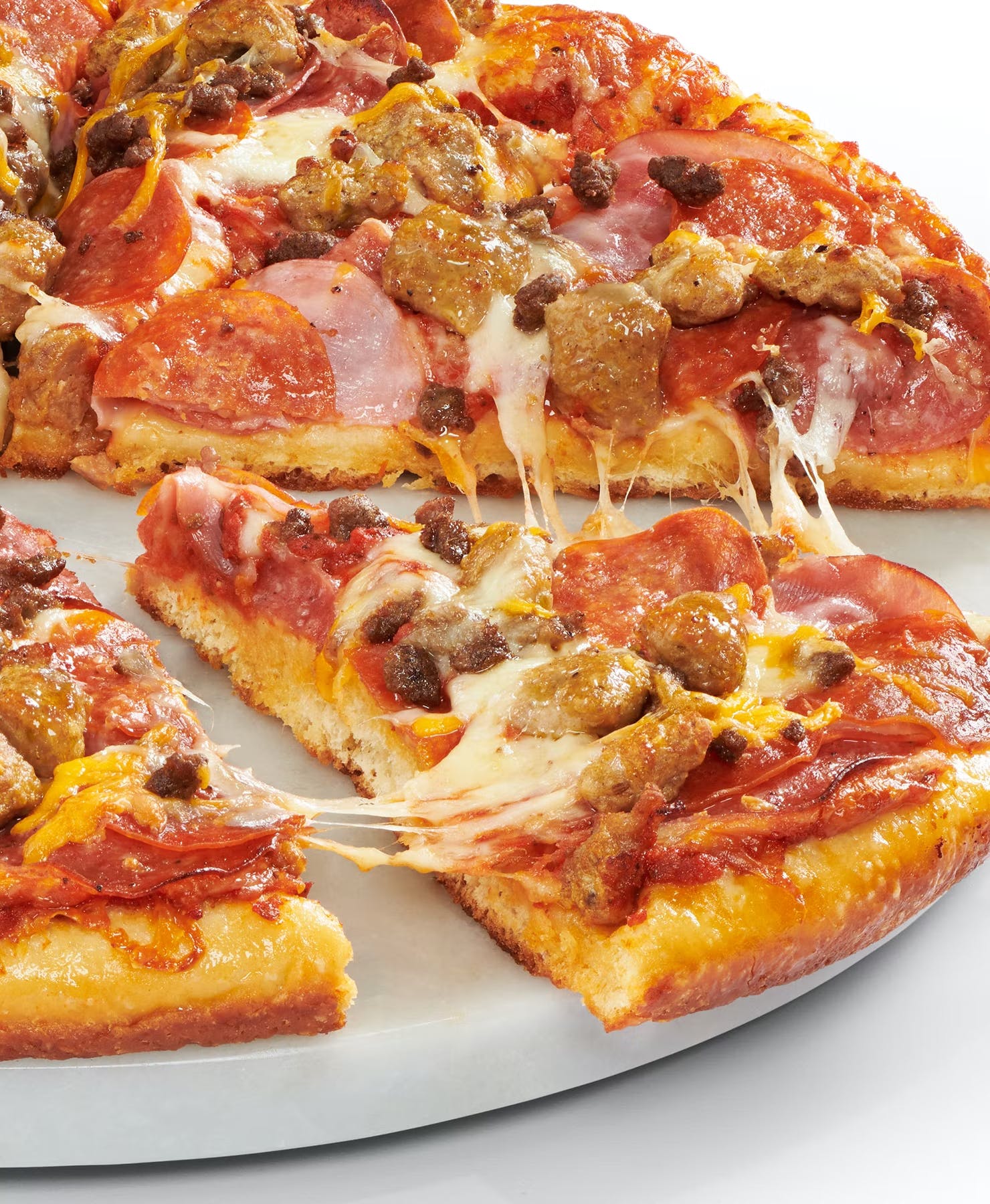 Order Papa's All Meat Pizza - Medium 12" food online from Papa Murphy's | Take 'n' Bake Pizza store, Tillamook on bringmethat.com