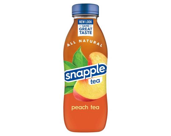 Order Snapple Peach Tea 16oz Bottle food online from Johnny Rockets - Ontario Mills store, Ontario on bringmethat.com