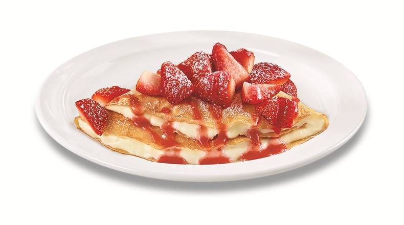 Order Strawberry Vanilla Crepe food online from Dennys Restaurant store, Elk Grove on bringmethat.com