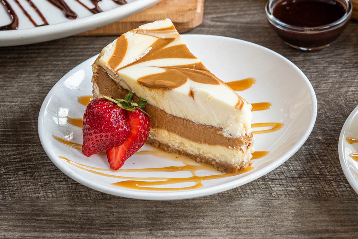 Order Caramel Swirl Cheesecake food online from On The Border store, Las Vegas on bringmethat.com