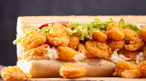 Order Fried Shrimp Po-Boy food online from The Lost Cajun store, Humble on bringmethat.com
