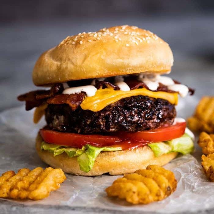 Order Mexican Cheeseburger - 1/2 Pound food online from Napoli Pizza store, Henderson on bringmethat.com