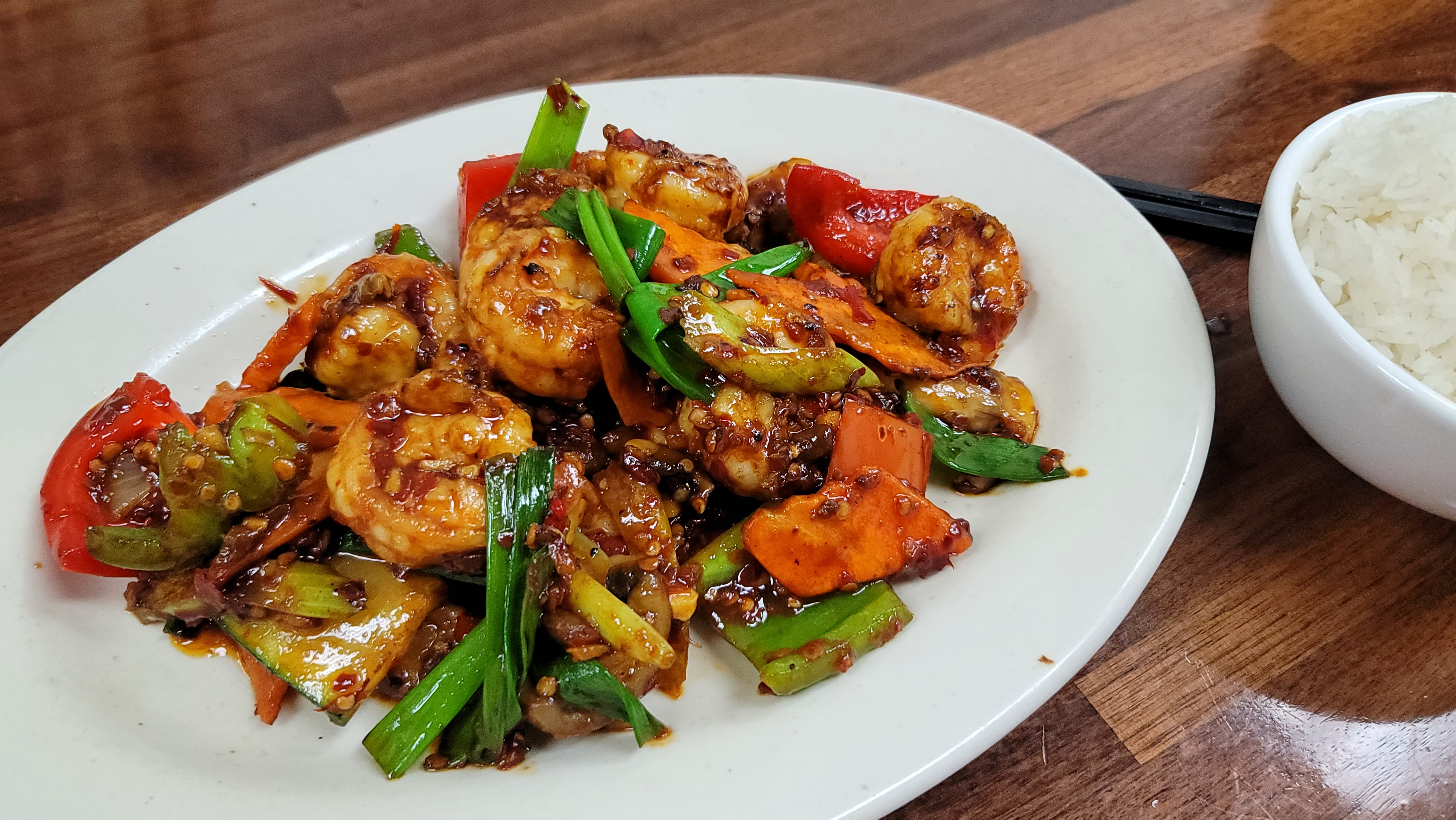 Order House Spicy Shrimp food online from China Cafe store, Austin on bringmethat.com