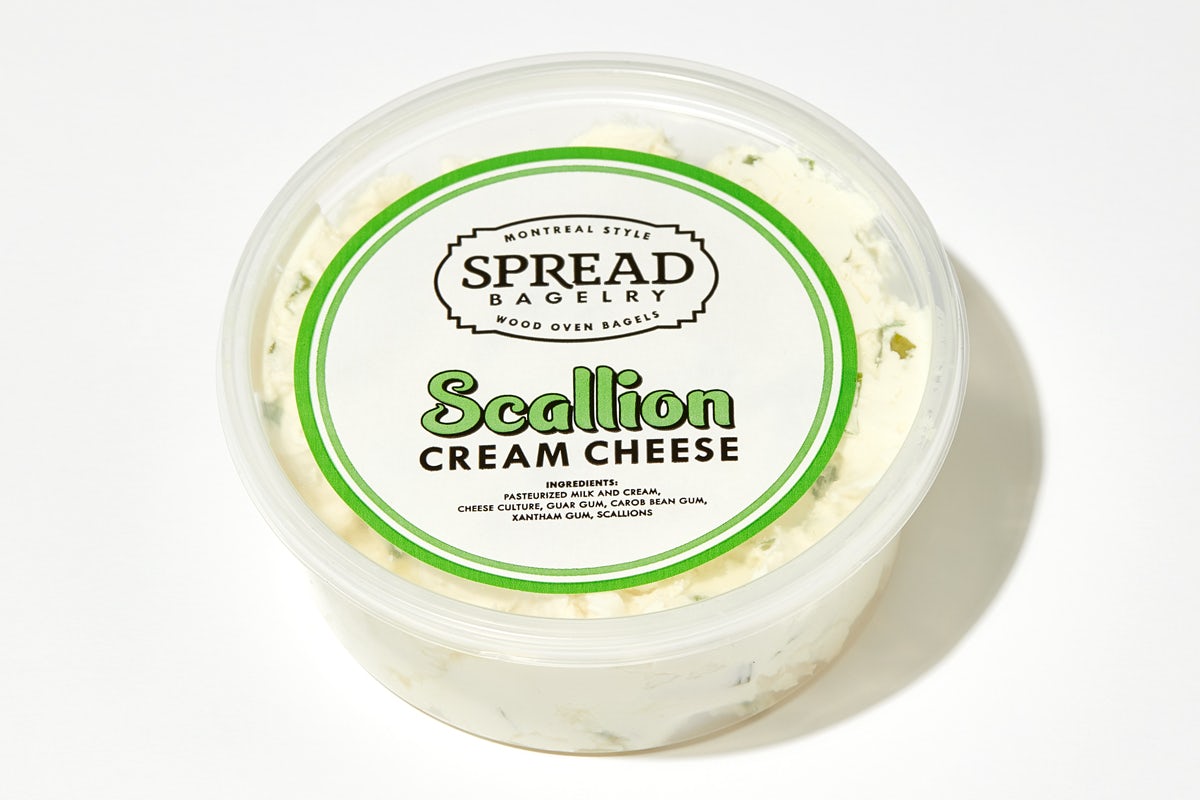 Order Package Scallion Cream Cheese food online from Spread Bagelry store, Philadelphia on bringmethat.com