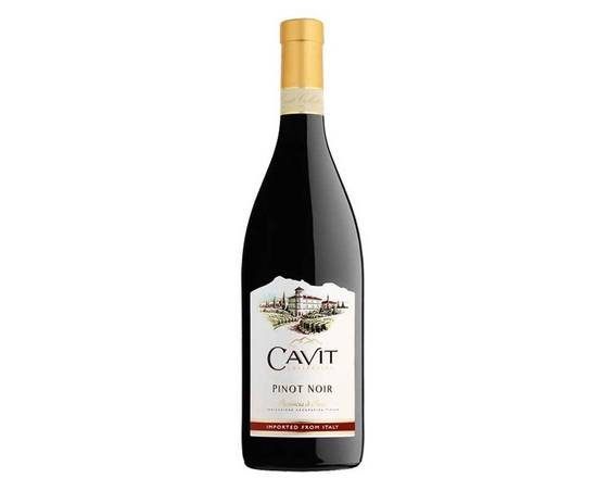 Order Cavit Pinot Noir, 750ml  food online from Babaro Liquor Store store, Peabody on bringmethat.com