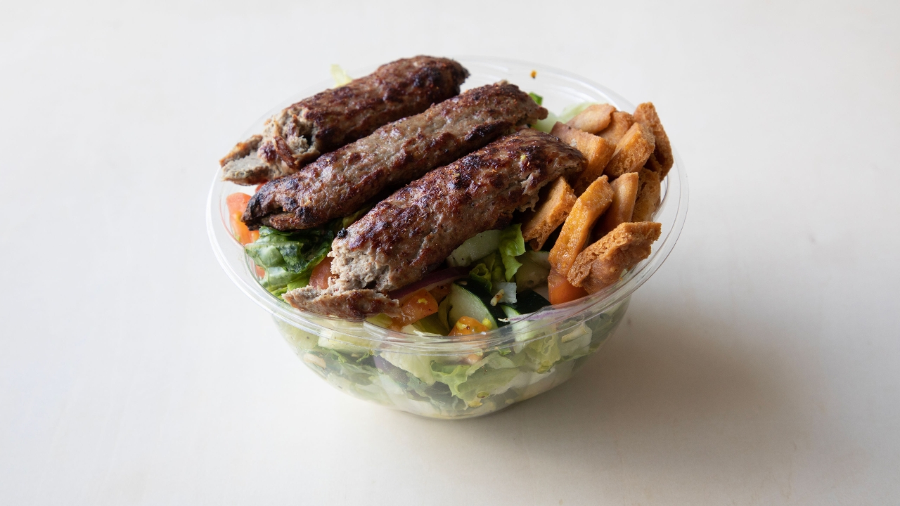 Order Beef and Lamb Minced (Kofta) Salad food online from Zaitoon Kitchen store, Latham on bringmethat.com