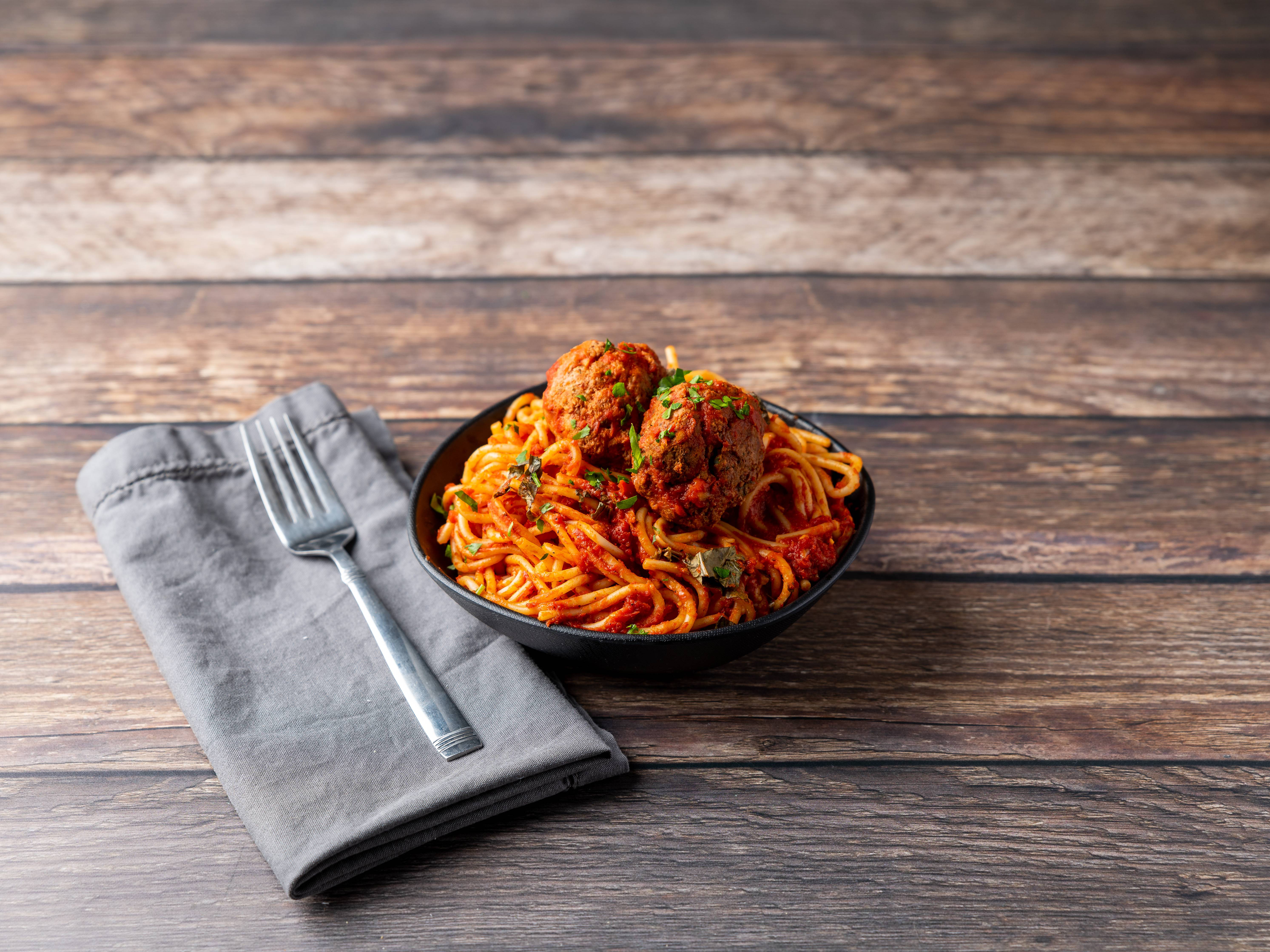 Order Spaghetti and Meatballs food online from Oggi Trattoria store, Chicago on bringmethat.com