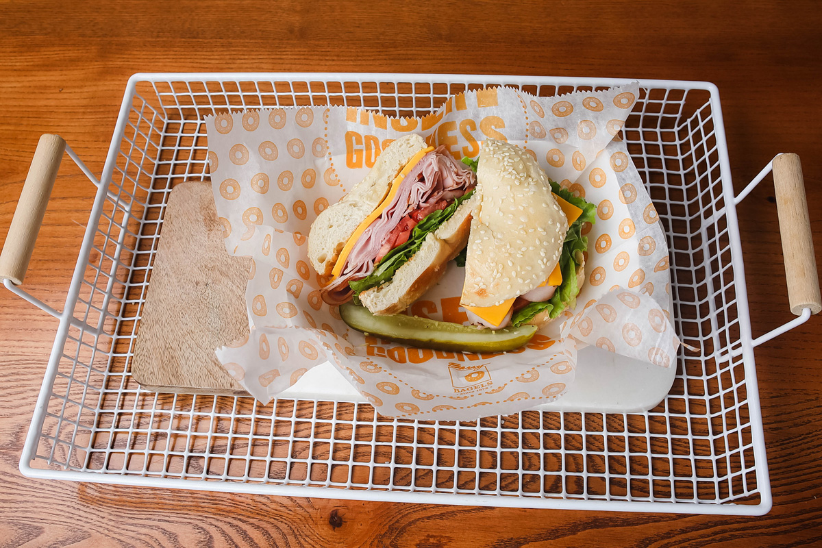 Order Junior Turkey Sandwich food online from Barry Bagels store, Lambertville on bringmethat.com