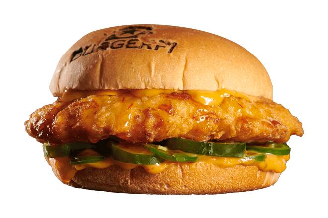 Order SPICY FI'ED CHICKEN SANDWICH food online from BurgerFi Oxon Hill-National Harbor store, Oxon Hill on bringmethat.com