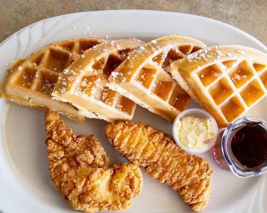 Order Chicken & Waffles food online from Pegahs Family Restaurant store, Mission on bringmethat.com