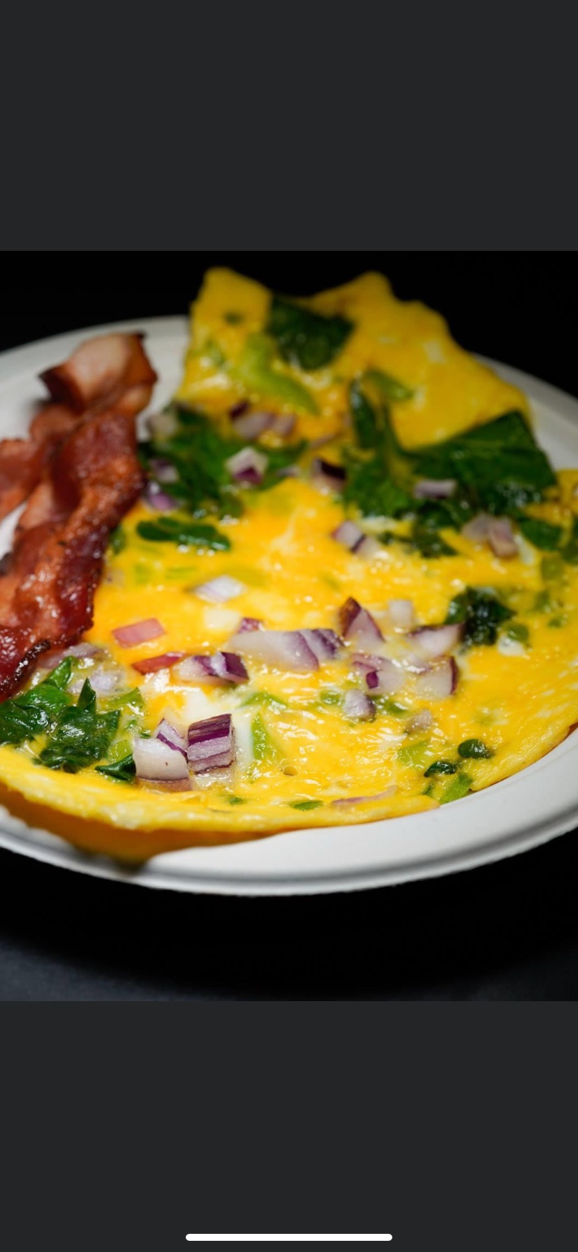 Order Spinach Omelette food online from Bagels on kings store, Brooklyn on bringmethat.com