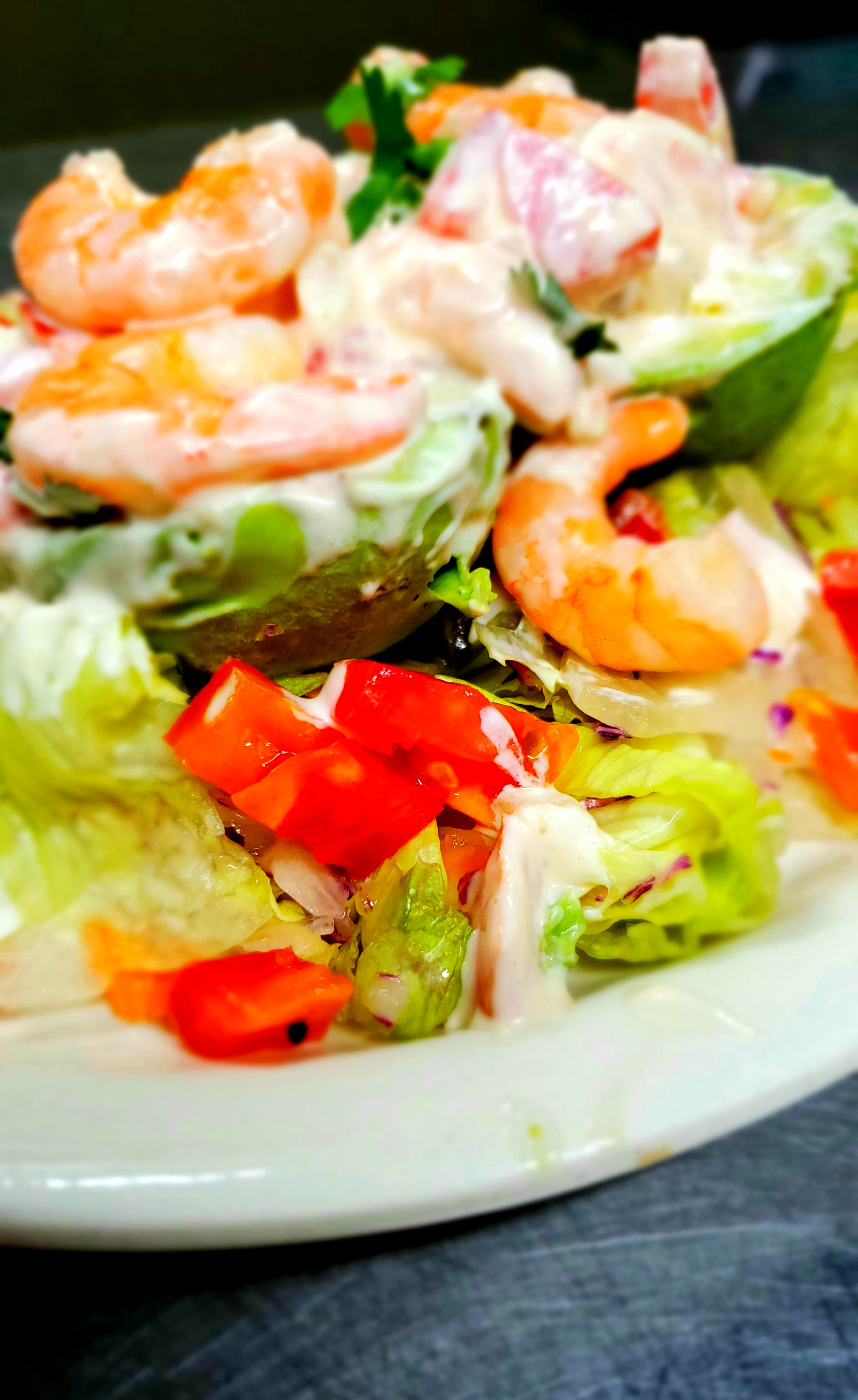 Order Avocado with Rafar Salad food online from La Jaiba Shrimp House store, Mcallen on bringmethat.com