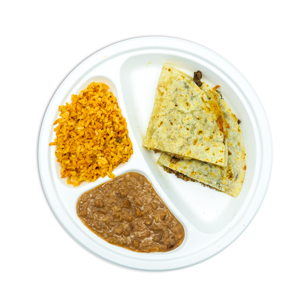 Order Kids Small Quesadilla with Meat food online from Tacos La Villa Mexican Grill store, Bakersfield on bringmethat.com