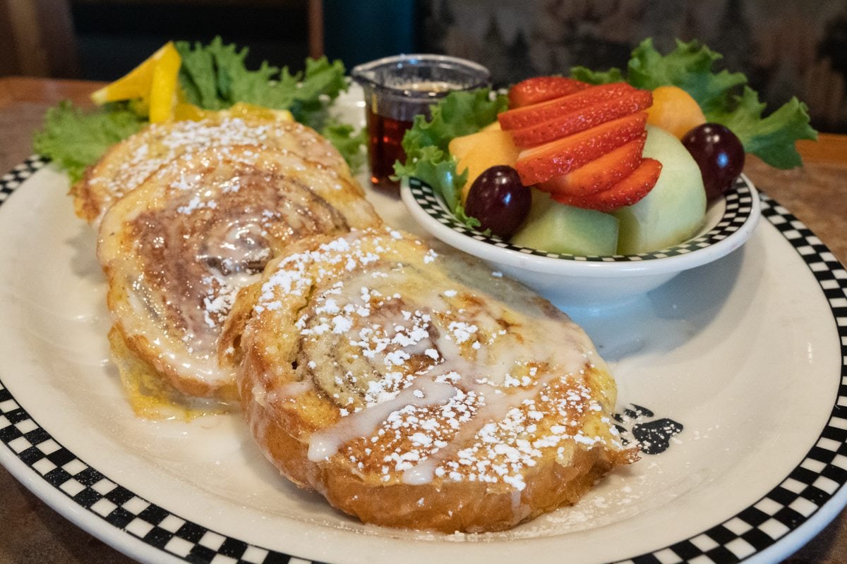 Order Cinnamon Roll French Toast food online from Black Bear Diner store, Colorado Springs on bringmethat.com