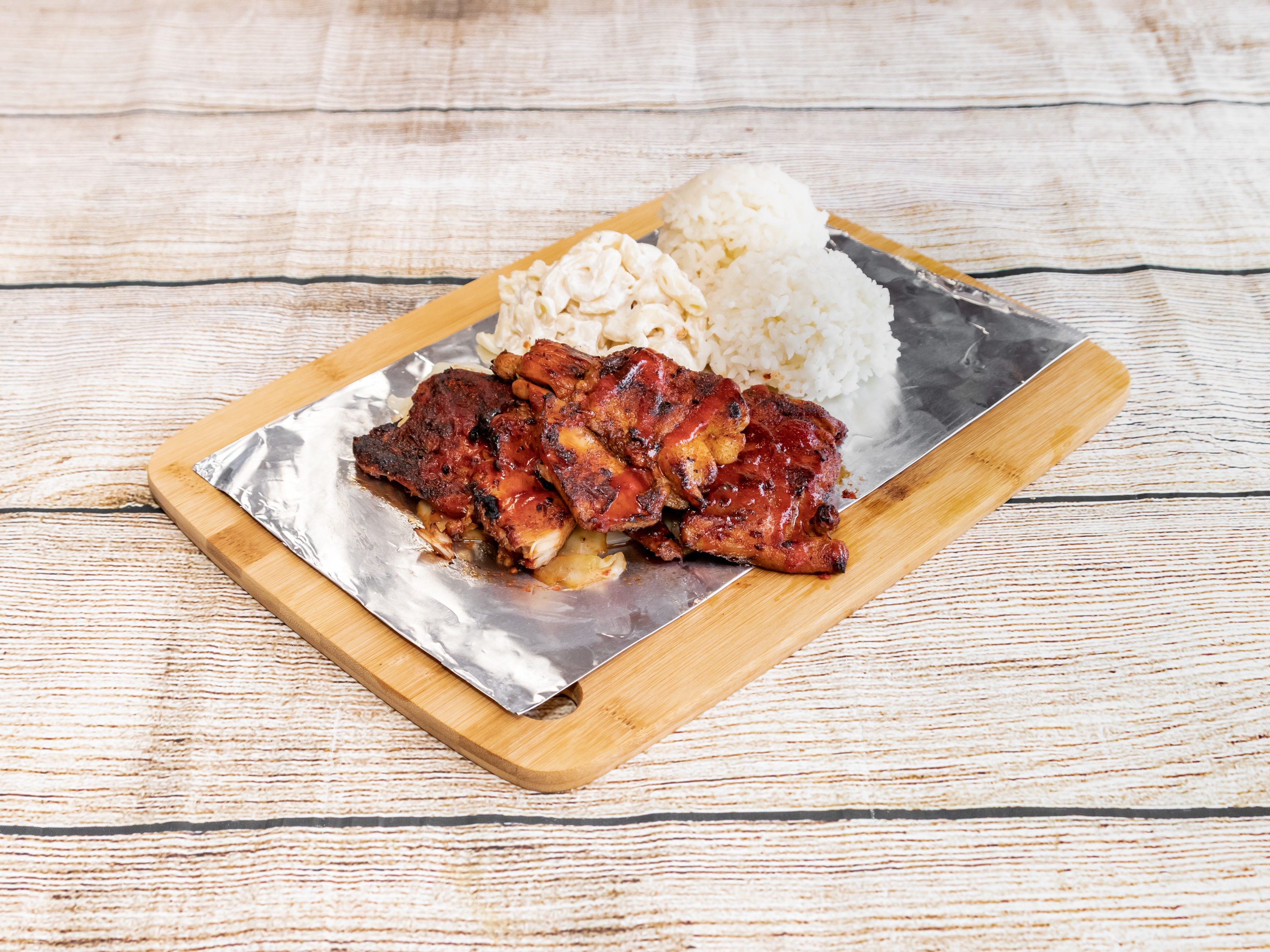 Order Char-Grill Chicken Plate food online from Aloha Hawaiian Barbecue store, Dallas on bringmethat.com