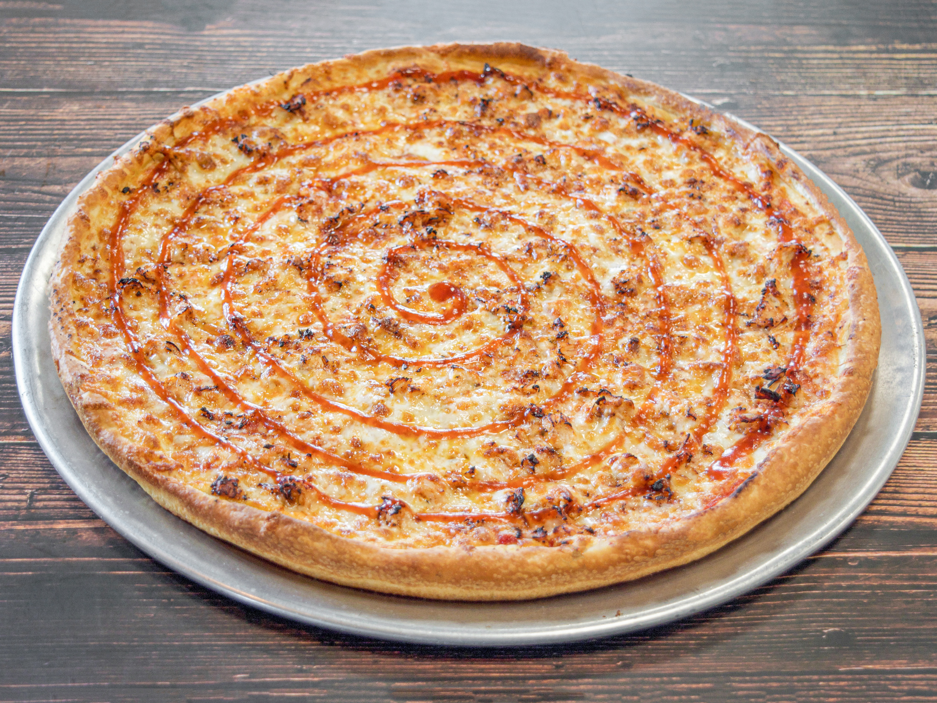Order Small BBQ Chicken Pizza food online from Nick Pizza store, Quincy on bringmethat.com