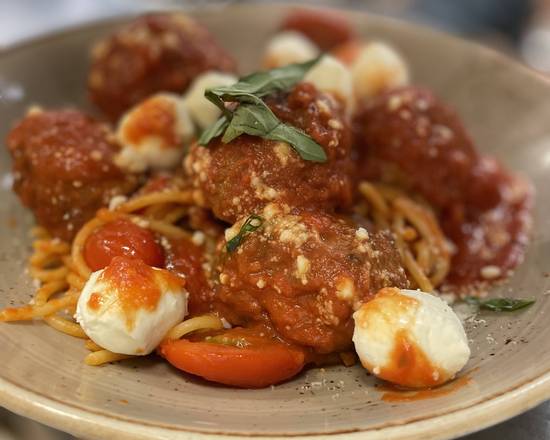 Order Old School Spaghetti and Meatballs food online from Wood And Fire store, Pleasantville on bringmethat.com