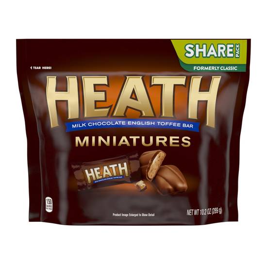 Order Heath Milk Chocolate & Toffee Miniatures Candy (10.2 oz) food online from Rite Aid store, Eugene on bringmethat.com