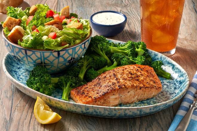 Order Lemon Herb Grilled Salmon food online from Cotton Patch Cafe store, Lufkin on bringmethat.com