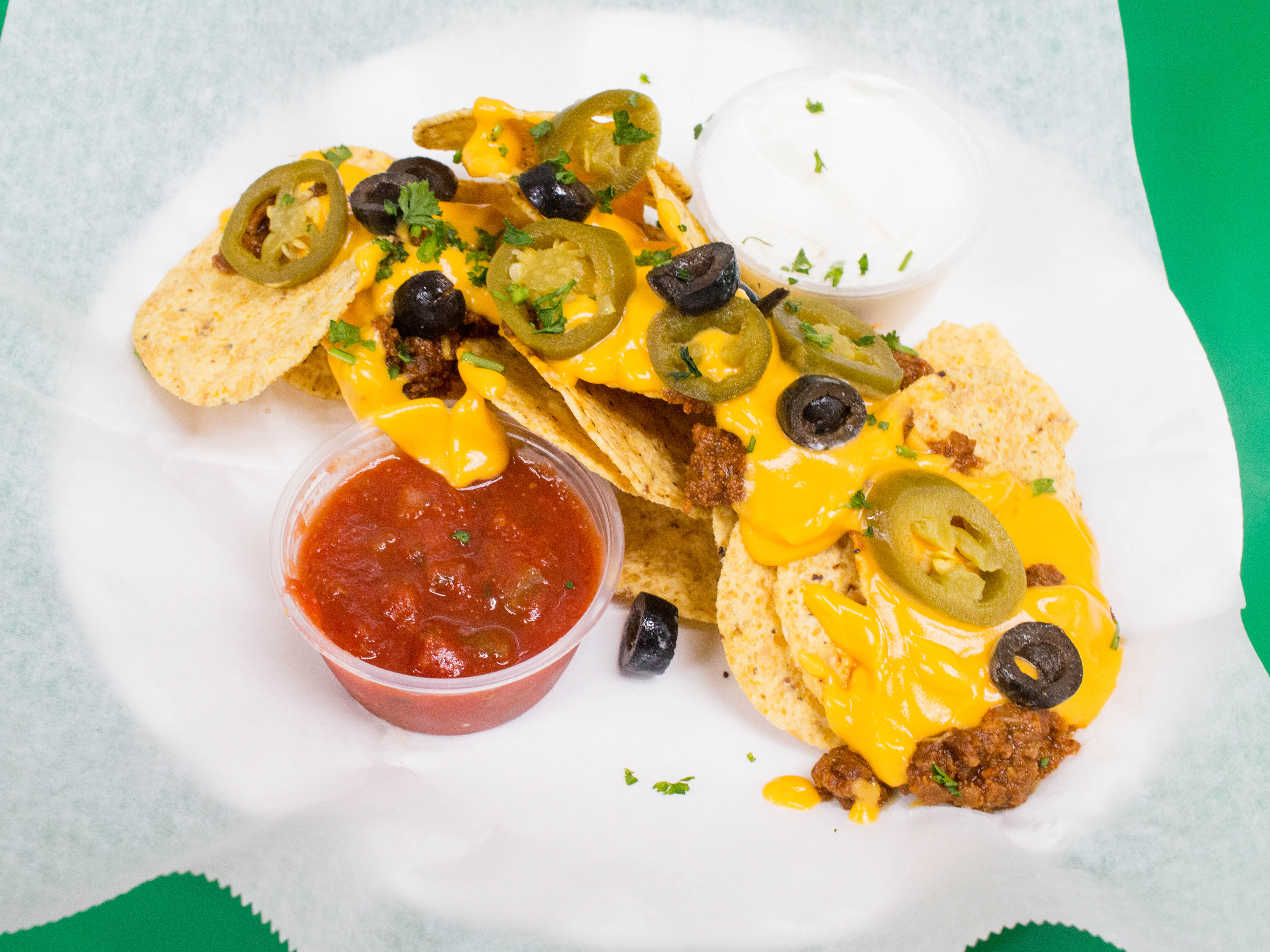 Order Nachos food online from Crazy Pizza store, Dearborn Heights on bringmethat.com